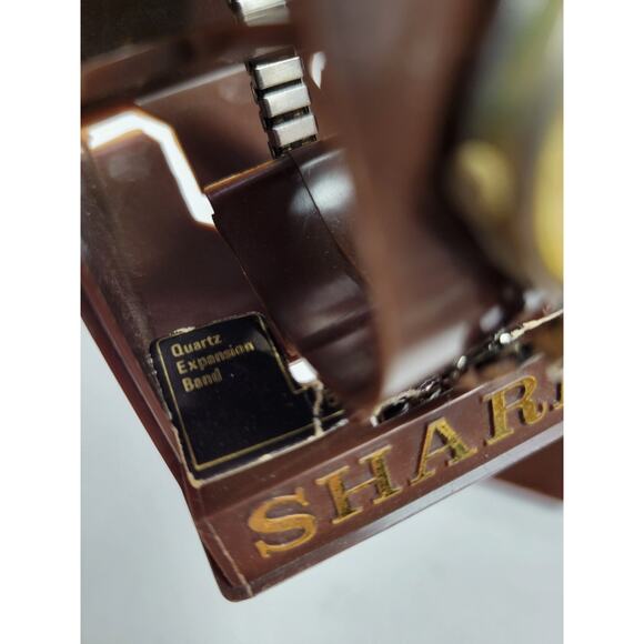 Vintage 1950s 1960s Sharp Women's Bracelet Watch Quartz Expansion Band - Picture 5 of 7